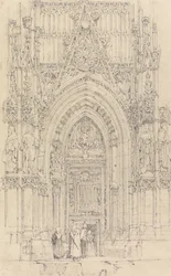 Die Kirche St. Wulfran, Abbeville - Das Nordportal der Westfassade